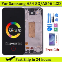 6.4'' Super AMOLED For Samsung A54 5G LCD A546U A546B A5460 Display Touch Screen Digitizer For Samsung A546 LCD