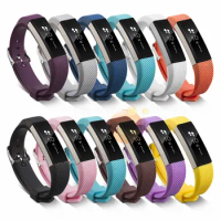 DHL 500pcs Luxury Silicone Watchband High Quality Replacement Wrist Band Strap Clasp For Fitbit Alta Smart Watch Bracelet