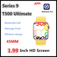 2024 New Watch 9 Bluetooth Smart Call Men's Watch Custom dial Game Blood Pressure Heart Rate Sports Smart Watch HiWatchPro APP