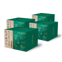 【仁濟本草居】非洲芒果&amp;藤黃果複方代謝養生茶 4盒(15入/盒;排便、解膩、代謝、挑去濕茶葉的回甘茶)