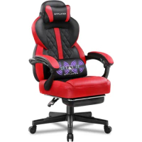 Gaming Chair,Ergonomic Computer Desk Chair with Footrest and Massage Lumbar Support, High Recliner Chair