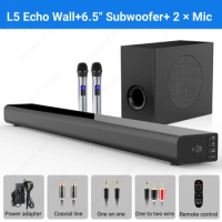 High-power 5.1 Bluetooth Wireless Sound Bar Karaoke Sound System Tv Soundbar Speaker External Subwoofer For Tv Home Theater Suit