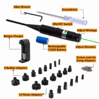 Laser Bore Sight Kit.177 .22 Caliber to.78 12GA Caliber Laser Pointer Collimator Universal Bore Sighter