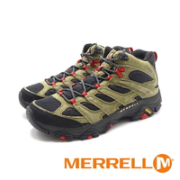 MERRELL(男)MOAB 3 MID GORE-TEX防水登山中筒鞋 男鞋－綠紅(另有黑橘)
