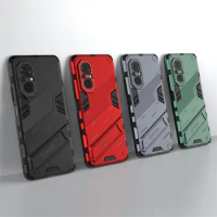 Rugged Armor Hidden Kickstand Phone Case For Huawei Honor 70 Play 6T 60SE X30i X20SE Magic 3 Pro Plus X8 Nova 9 8SE 100Pcs/Lot