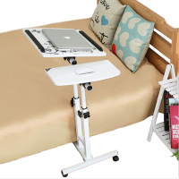 VENCEDOR 床邊可升降360度旋轉雙桿電腦桌 電腦桌 懶人床邊桌筆電用 折疊方便桌