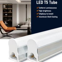 4 PCS Warm White Integrated T5 LED Tube Light AC100-240V 30CM 4W Fluorescent Tube