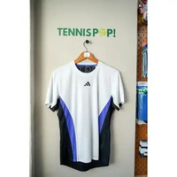 BAJU TENNISMENS PRO FREELIFT TENIS TOP WHITE AND LUCID BLUE US OPEN 2024 GABRIEL DIALLO - MATCH XL