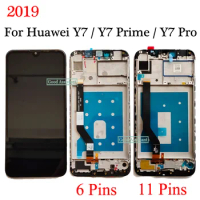 6.3" For Huawei Y7 2019 / For Huawei Y7 Prime 2019 / Y7 Pro 2019 LCD Display Touch Screen Digitizer Assembly With Frame