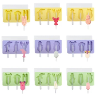 Pet Popsicle Molds Silicone Cake Molds Cakesicle Molds for DIY Ice Cream Reusable Easy Release Ice Maker
