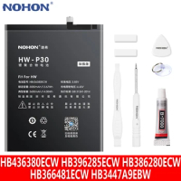NOHON Battery For Huawei P30 P20 P10 P9 Lite P8 Replacement Bateria HB436380ECW HB396285ECW HB386280ECW HB366481ECW HB3447A9EBW