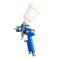 汽車油漆噴槍 家具修補噴漆槍小型迷你1.0藍色手動上壺0.2L