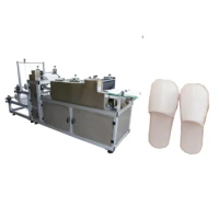 Full-Automatic Disposable Slipper Making Machine Non-woven Shoe Hotel Slippers Shower Shoes Making Machine for Sale