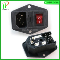 1pcs Switch Socket with lighting switch arcade machine Cocktail Machine accessorie coin operated game arcade cabinet