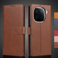 VIVO iQOO 12 Case Wallet Flip Cover Leather Case for VIVO iQOO 12 Pu Leather Phone Bags protective Holster Fundas Coque