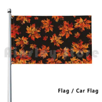 Autumn Moods N.4 Outdoor Decor Flag Car Flag Autumn Fall Warm Brown Pastel Orange Season Fall Fall Season Autumn