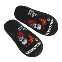 Michael Myers Knives House Slippers Women Comfy Memory Foam Halloween The Night Came Back Slip On Hotel Slipper Shoes