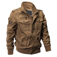 2023 Plus Size Hunting Jacket Men Spring Autumn Cotton Pilot Jacket Coat Men's Bomber Jackets Cargo Flight Jacket Male 6XL