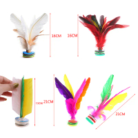 China Kick Shuttlecock Fitness Entertainment Football Kick Fancy White Goose White Feather Shuttleco
