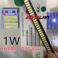 50PCS For SHARP LED TV Application LED Backlight High Power LED 1W 6V 7030 Cool white LCD Backlight for TV