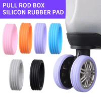 4/8PCS Colorful Silicone Wheels Cover Luggage Wheels Protector Suitcase Reduce Noise Wheels Guard Cover Luggage Accessories