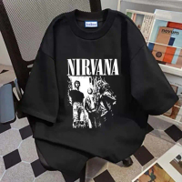 Cetakan band rock Amerika NIRVANA Kaos Pria Terbaru 2024|Kaos Cotton Combed 30s|Kaos Cowok Distro Or