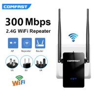 300M WiFi Repeater 2.4Ghz wifi router amplifier 802.11b/g/n wifi range extender Roteador with 2*5dBi Antenna wifi amplificador