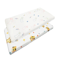 【PAMABE】2合1嬰兒床墊+床圍+4D枕三件組-60*120cm(嬰兒床/嬰兒護欄/兒童枕頭/床墊/防蹣/透氣)