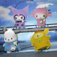 Sanrio Rainy Day Series Blind Box Kuromi Pochacco Cartoon Character Model Collection Decorative Children's Toys Mysterious Box