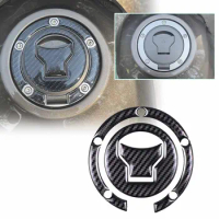 Motorcycle Carbon Fiber Stickers Tank Gas Cap Pad Filler Cover Decals Parts For Honda CB 125R CB150R CB250R CB300R CB500X CB500F