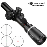 Fire Wolf 2-7X24 Hunting and equipment tactical Optical sight red dot Illuminated Airsoft accessories Rifle Scopes for hunting