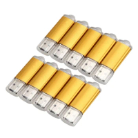 10 Pcs 512MB Memory Stick USB Flash Drive USB Flash Drive USB 2.0 Gold