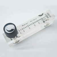 100-1000 LZM-6T อะคริลิคแผง Water Liquid Flowmeter Rotameter พร้อมวาล์วควบคุม Push In Fit 6มม. Tube