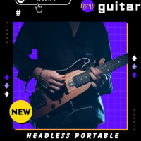 DONNER HUSH-X Electric Guitar Professional Rock Beginner Headless Electric Guitar