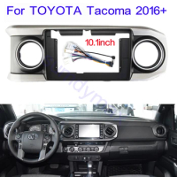 10.1 inch 2 Din Car Radio Fascia Frame cable wire For TOYOTA Tacoma 2016+ big screen 2 Din android Car Radio Fascia frame