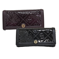 【TORY BURCH】TB專櫃款 WOC翻蓋皮革斜背包(暗紅色/黑色/贈原廠防塵袋紙袋 母親節送禮)