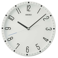 SEIKO 日本精工 標準型掛鐘 滑動式秒針 時鐘(QXA818W)白/31.1cm