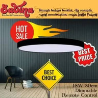 Lampu Plafon Led Bulat Minimalis Dimmable Remote Pengaturan Cahaya