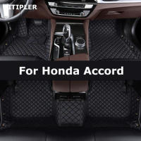TITIPLER Custom Car Floor Mats For Honda Accord 6th 7th 8th 9th 10th 11th 1997-2023 Years Auto Carpets Foot Coche Accessories