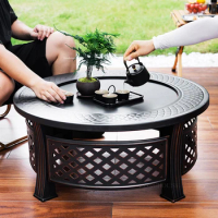 Home Heating Fire Pits Indoor Charcoal Brazier Grill Stand Outdoor Brazier Table Courtyard Barbecue Stove Camping Furnace H