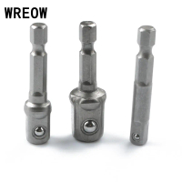3Pc Socket Extension Bit Adaptor Set Hex Shank Wrench Drive