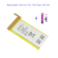 1 x Replacement 616-0467 Nano 5 Battery For Nano 5 Battery 3.7V For iPod Nano5 5G 5th 5Gen Generation MP3 + Repair Tools kit