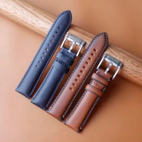 New Genuine leather strap 20mm 22mm 24mm watchband for fossil FTW1114/FS5151 watch leather bracelets Smooth Retro Quick Release