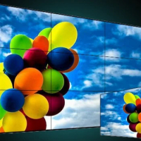 3x3pcs 3.5mm bezel pliced 46inch 55 inch 4K Samsung panel DID LED LCD TV video wall pc computer