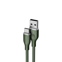 สายชาร์จ รุ่น RUGG USB-A TO USB-C [1M/3.3FT/USB2.0/3A-60W] สีเขียว