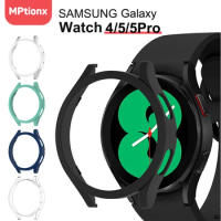 Watch Cover for Samsung Galaxy Watch 4 40mm 44mm 42mm 46mm 45mm,PC Matte Case All-Around Protective Bumper Shell for Watch5/5Pro