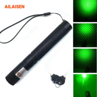 1/2pcs 303 Green laser pointer pen usb rechargeable Long Range high power green laser Accessories for cats Toy Torch pen pointer
