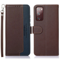 S20 FE S 21 5G Luxury Case RFID Blocking Leather Texture Flip Cover for Samsung Galaxy S21 FE Case S 20 Fan Edition Wallet Etui