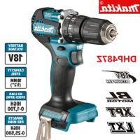 2023 Makita DHP487 Cordless Hammer Driver Drill 18v Brushless Motor Impact Electric Screwdriver Variable Speed Power Tool
