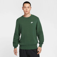 【NIKE 耐吉】長袖上衣 男款 大學T 運動 AS M NK CLUB CREW SWEATER 綠 FQ2913-323